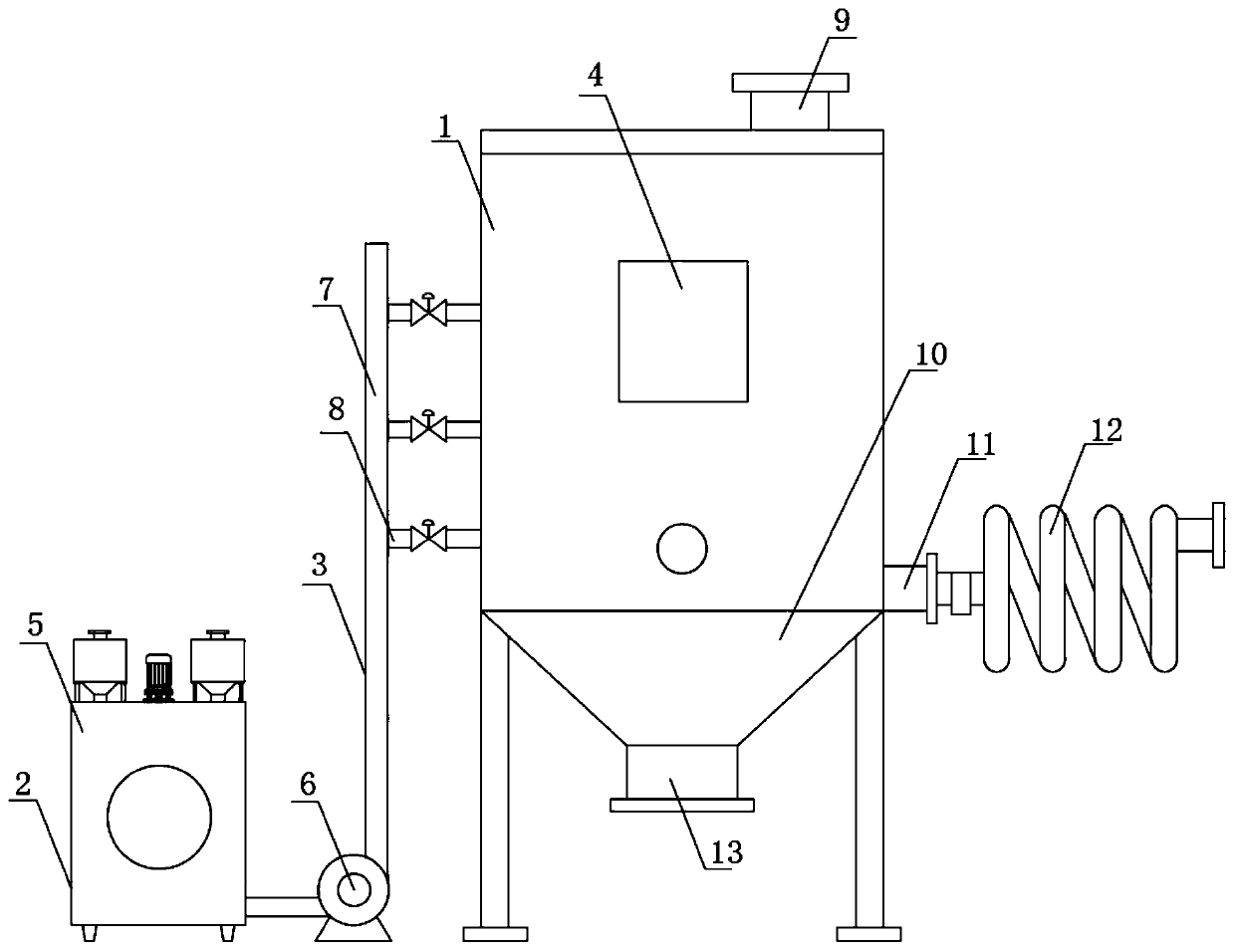 Boiler environment-friendly purification device for power plant