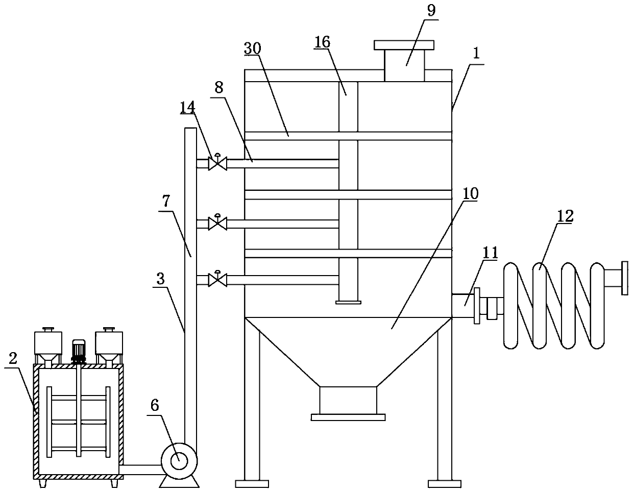 Boiler environment-friendly purification device for power plant