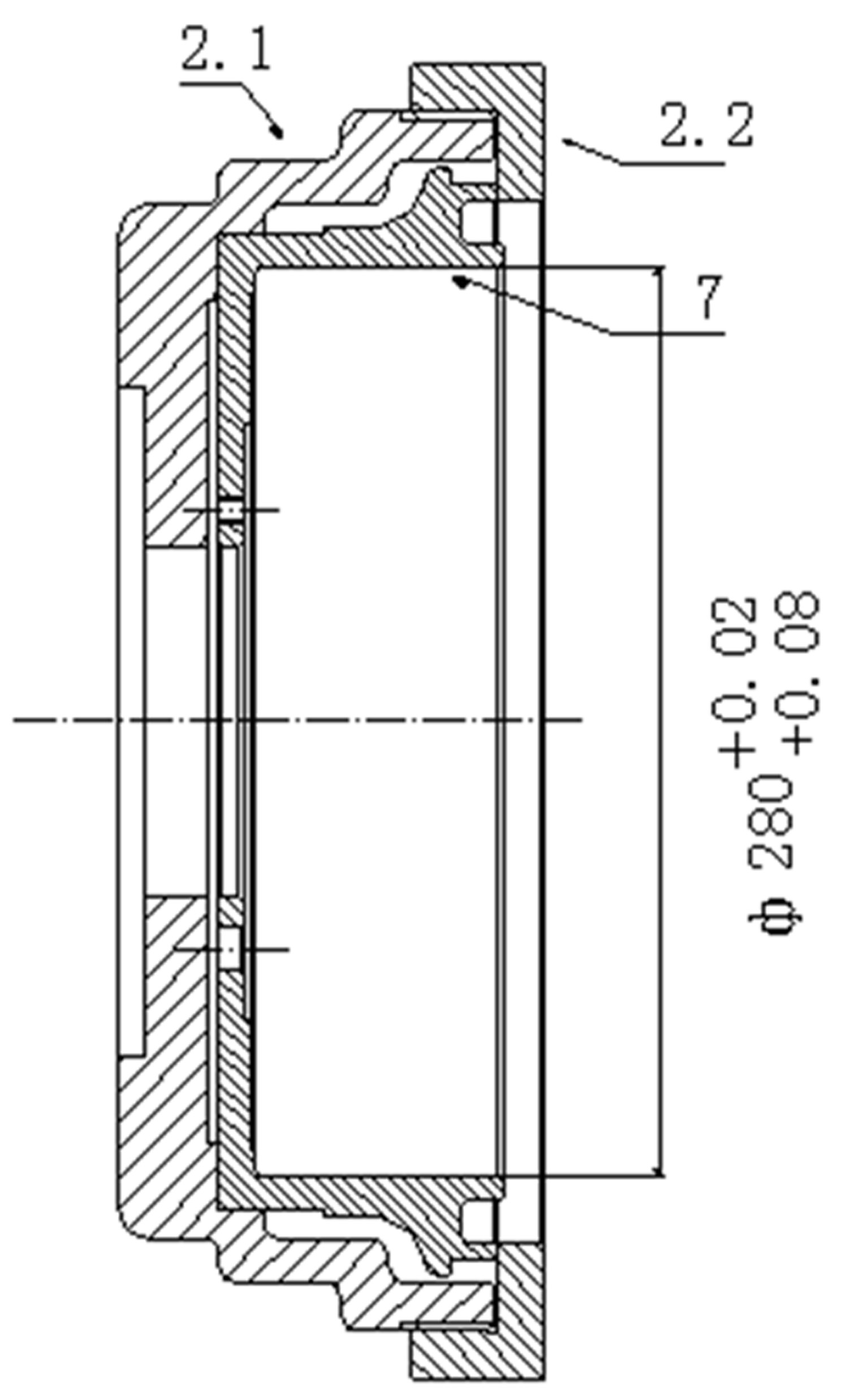 Machining tool for brake drum