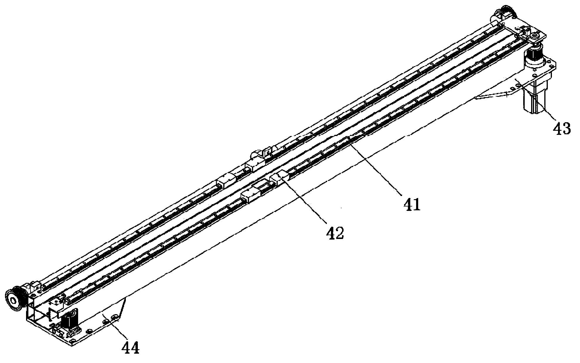 Automatic labeling machine for encoding garment pieces