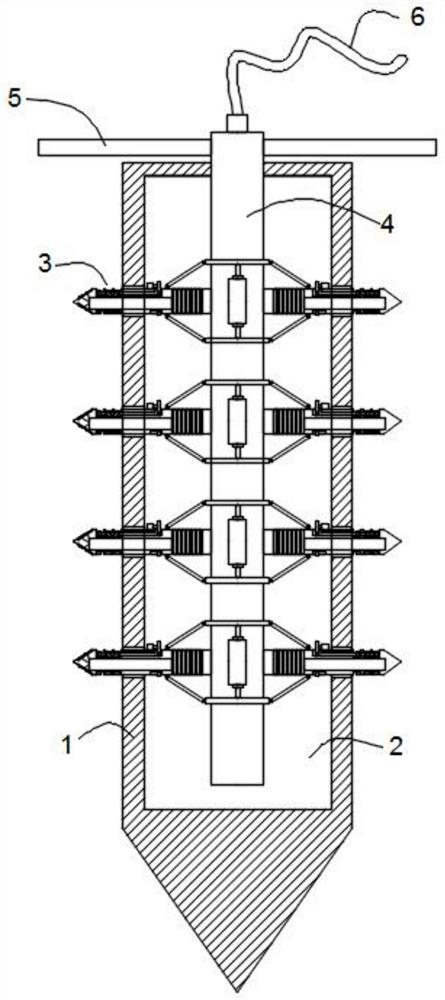 Secondary salinization soil leacheate sampling device