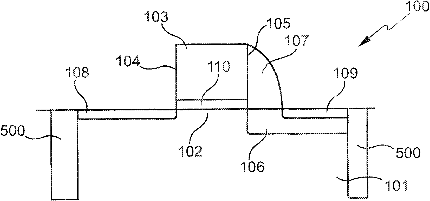 An extended drain transistor and a method of manufacturing the same