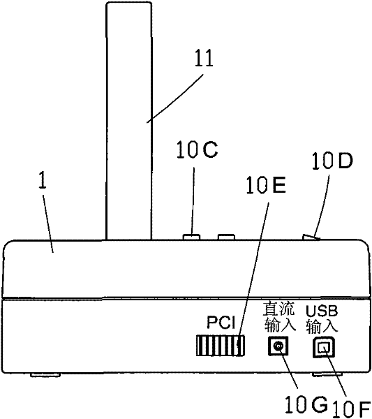 External monitor device for computer case fan and temperature