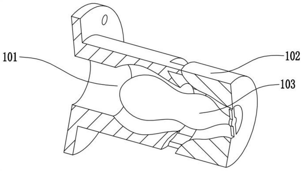 Garden drainage structure processing device