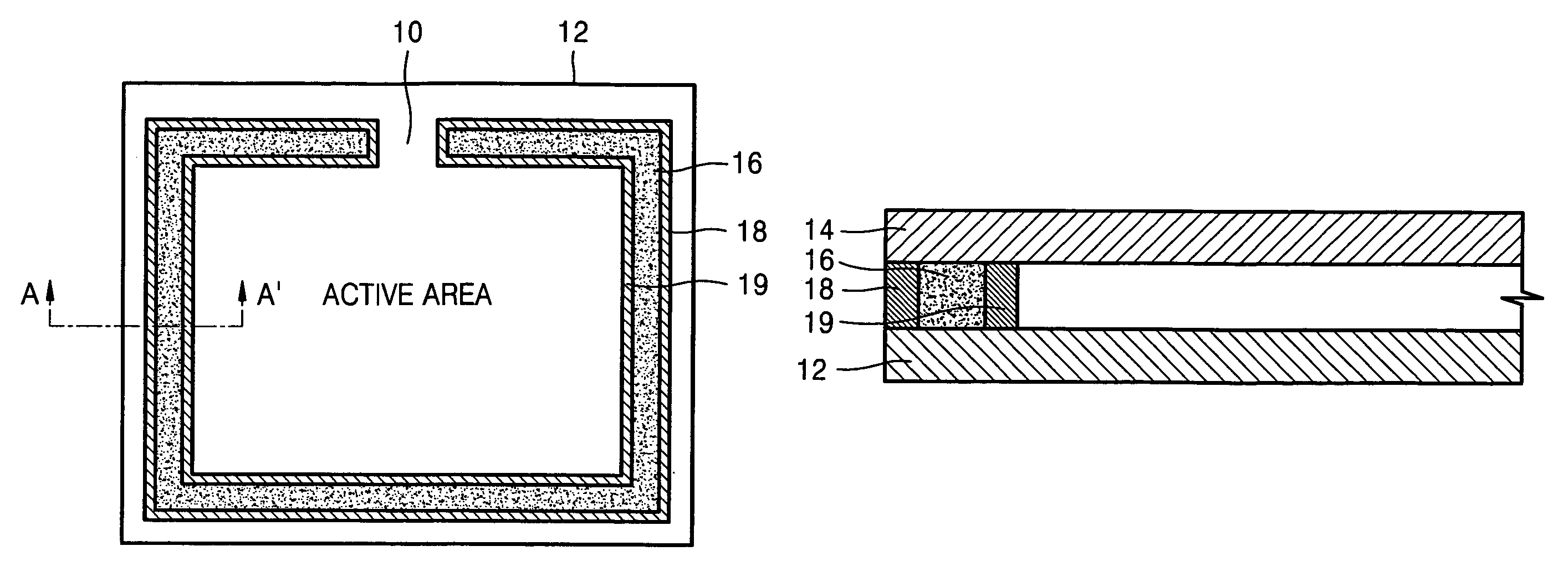 Bonding structure for flat panel display and method having outer and inner walls of a predetermined interval having sealant and bonded to upper and lower substrates for unimpeded cell gap between the substrates and the inner separation wall