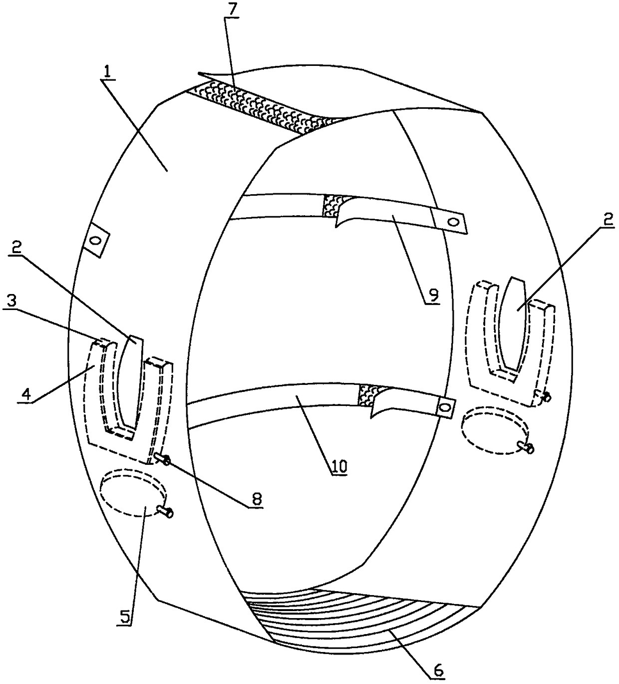 Local pressurizing device after parotid gland surgery