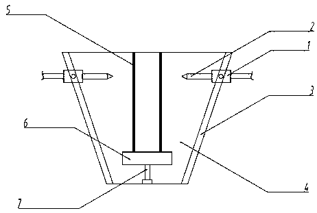 Annular cone-type distance-adjusting spraying mechanism