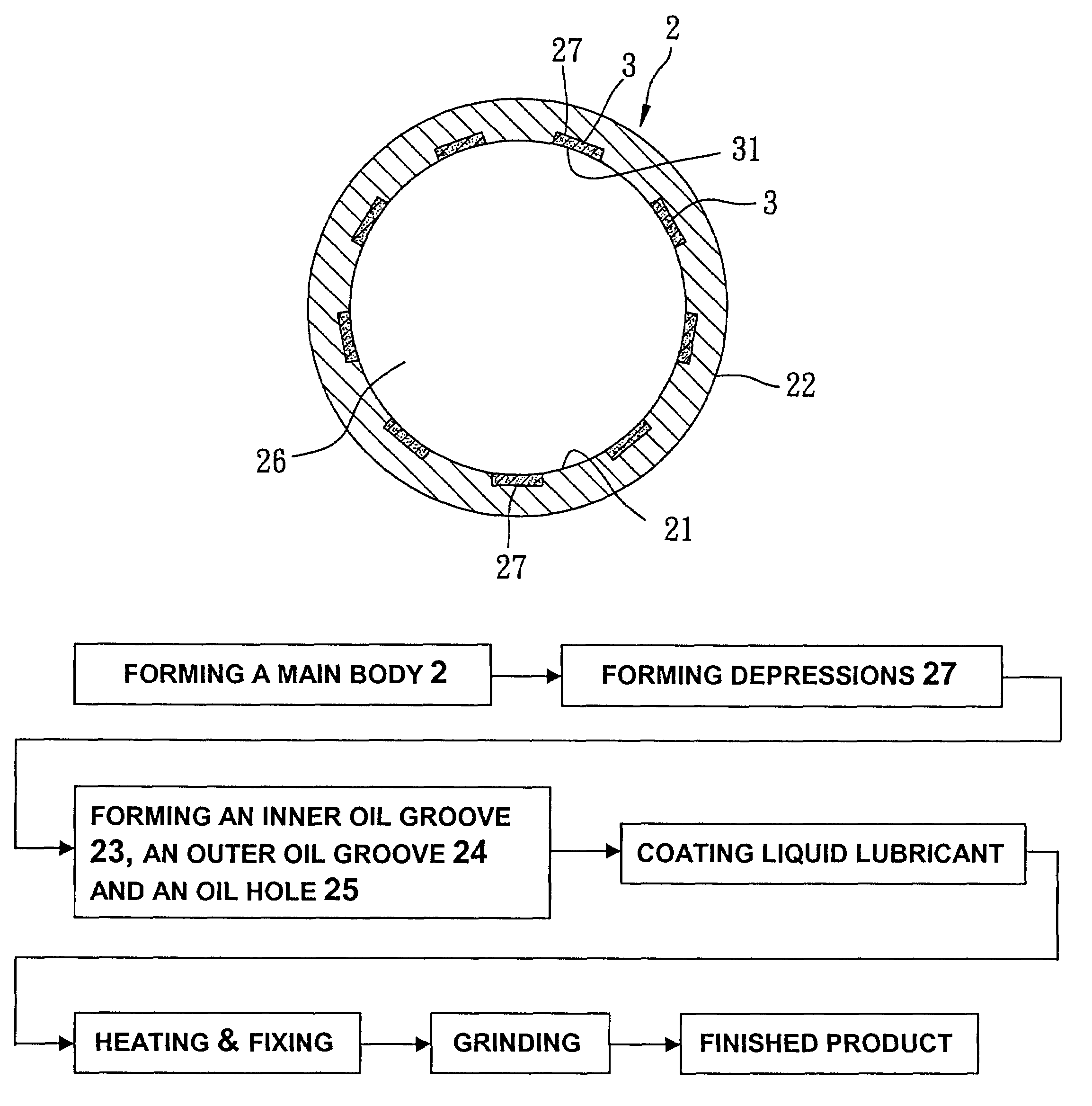 Self-lubricating bearing and method of producing the same