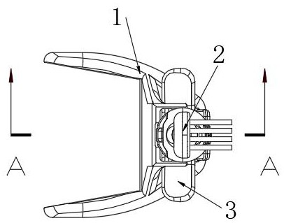 Toothbrush with tongue scraping structure and fixing seat