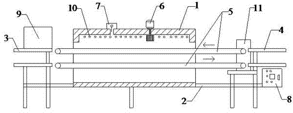 Energy-saving chromate planar furnace