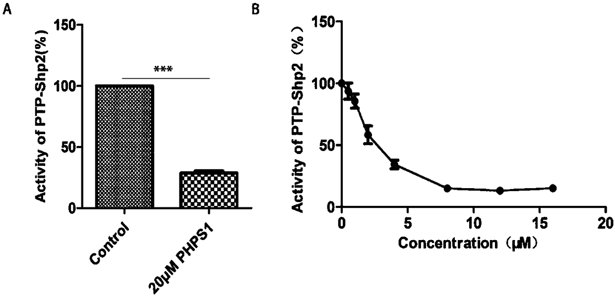 Application of phenylacrylic compounds to preparation of Shp2-specific inhibitors and pharmaceutical application thereof