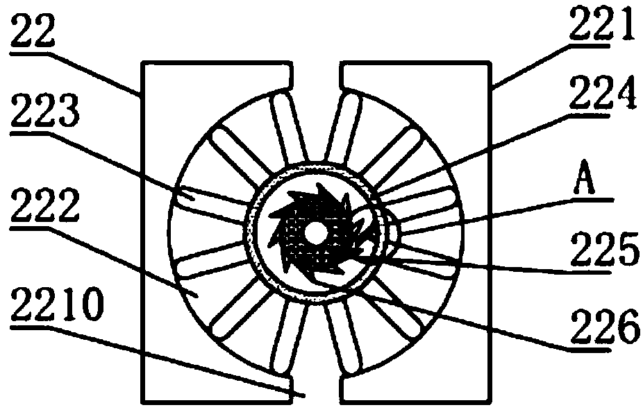 Specific piston type wound disinfector in medical apparatus