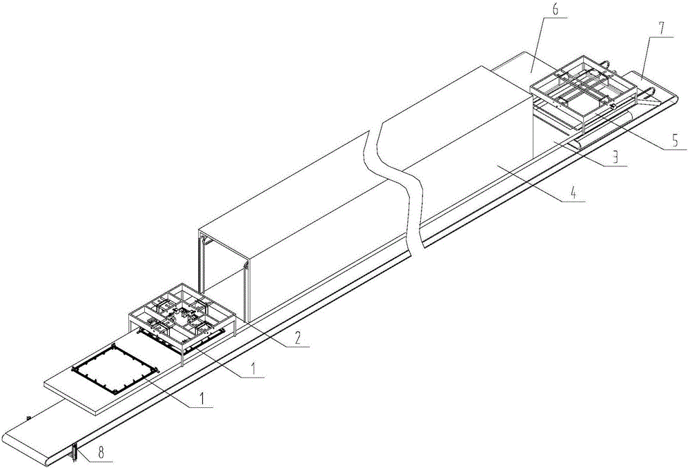 Automatic fur expanding and drying device