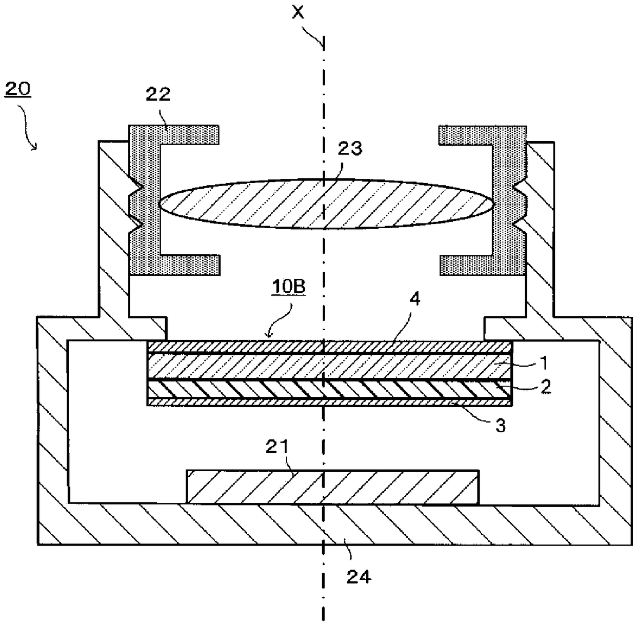 Near-infrared cut filter and solid-state imaging device