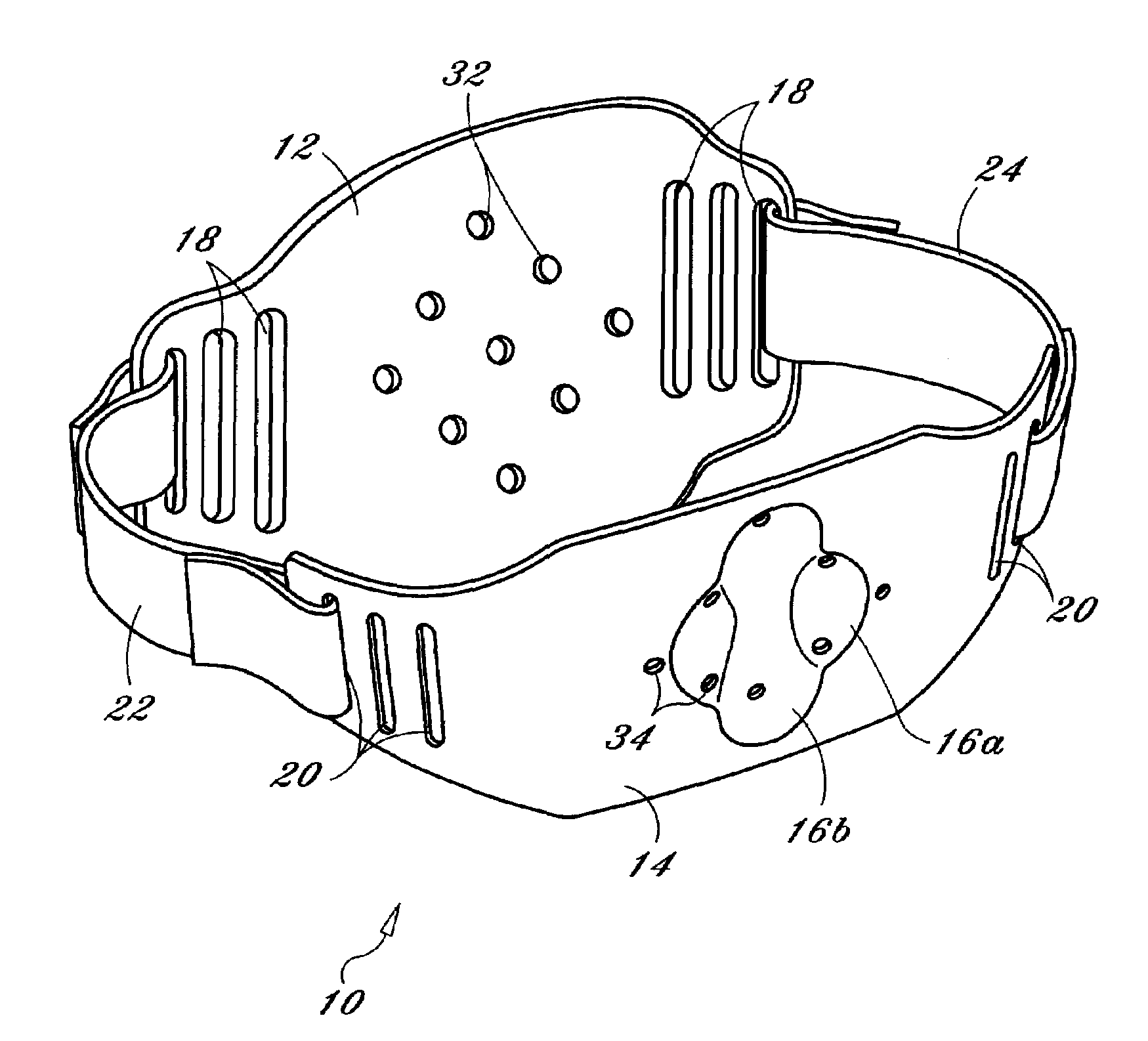 Dome-shaped back brace