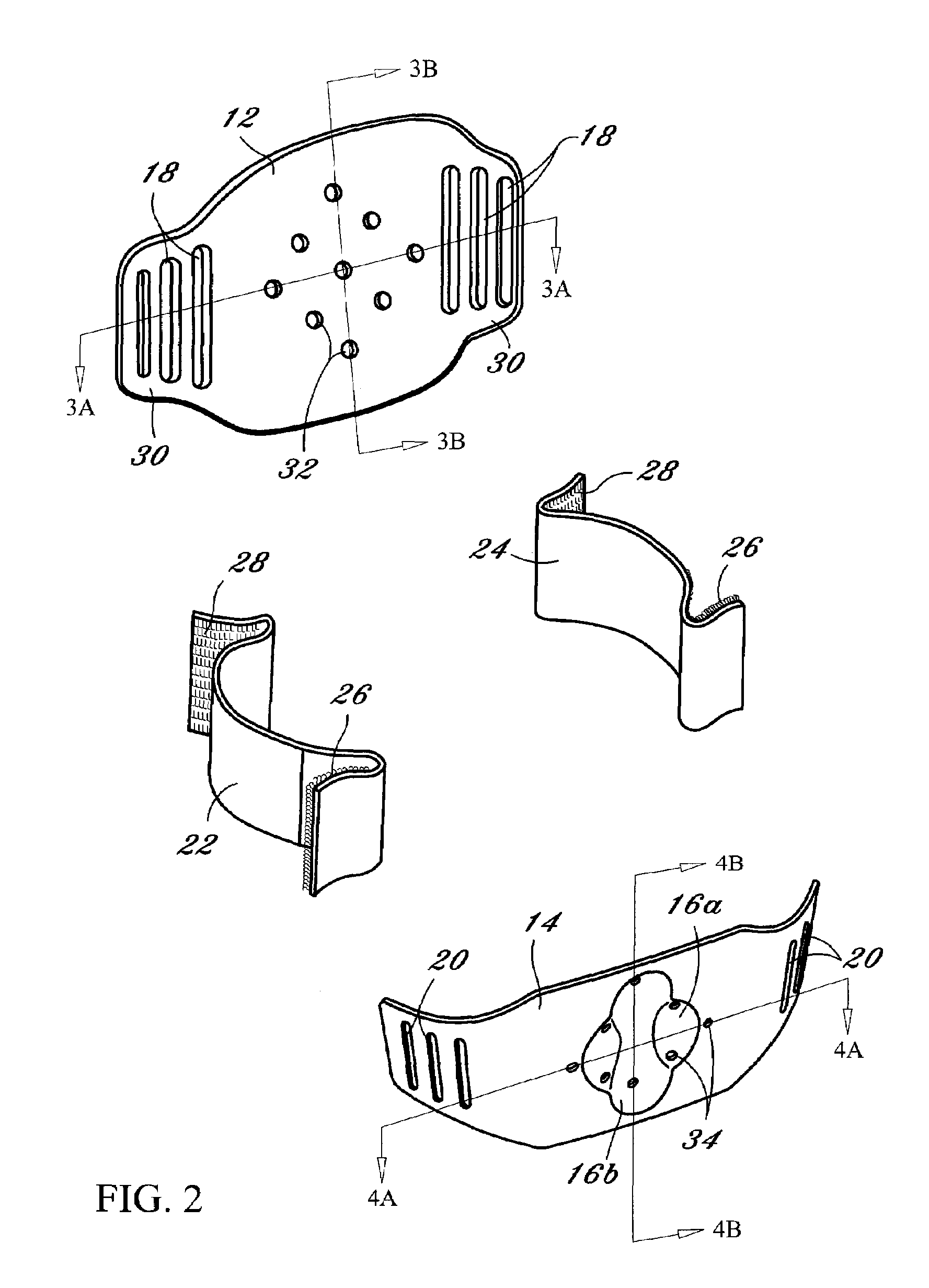 Dome-shaped back brace