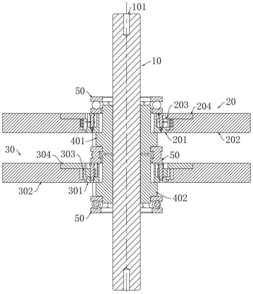 Ratchet wheel type flywheel capable of rotating in two directions for ball screw inerter