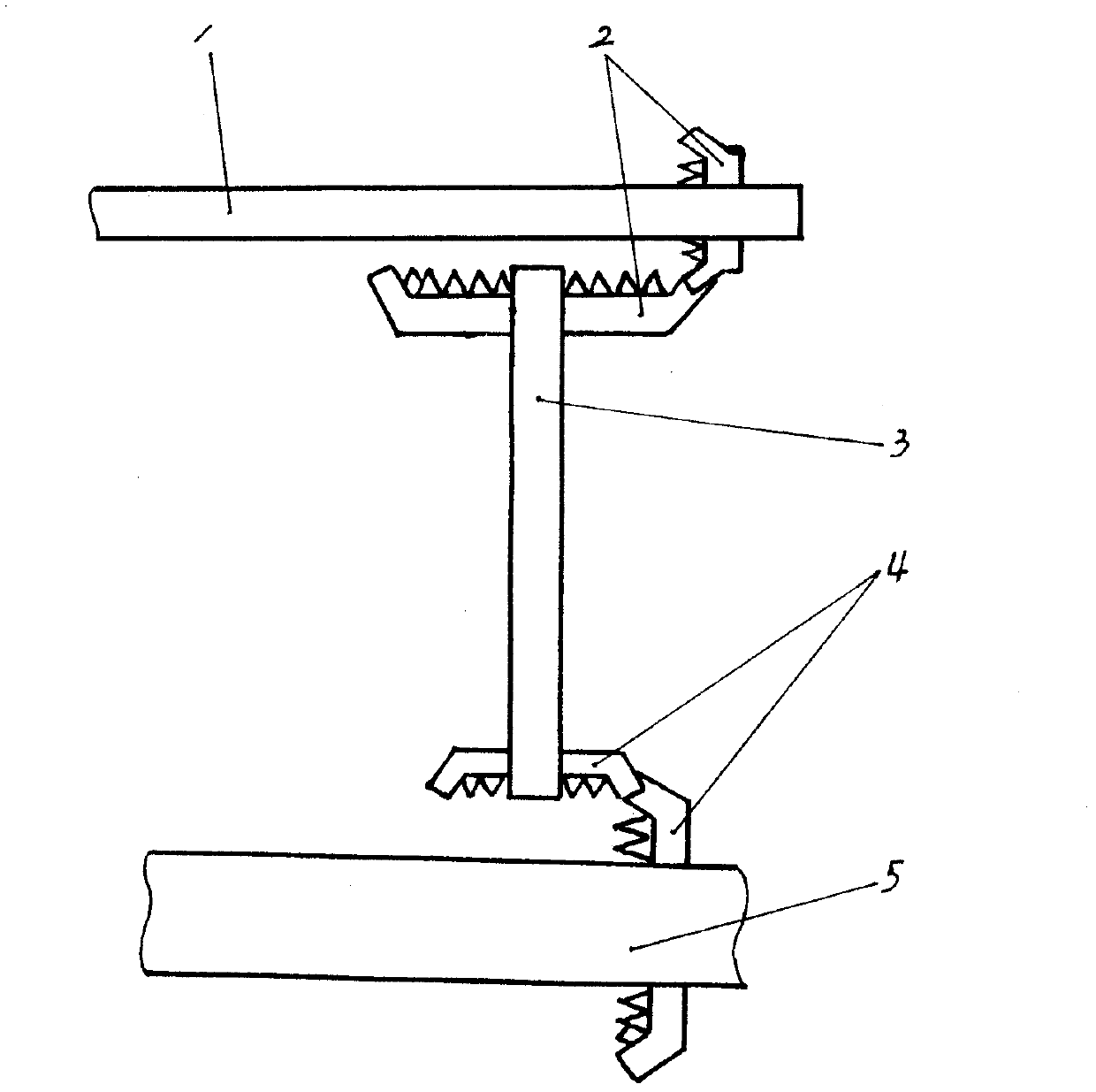 High-power Z-shaped transmission device for marine