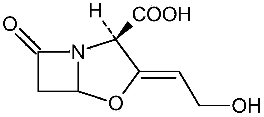 Method of recovering effective components from potassium clavulanate mixed powder