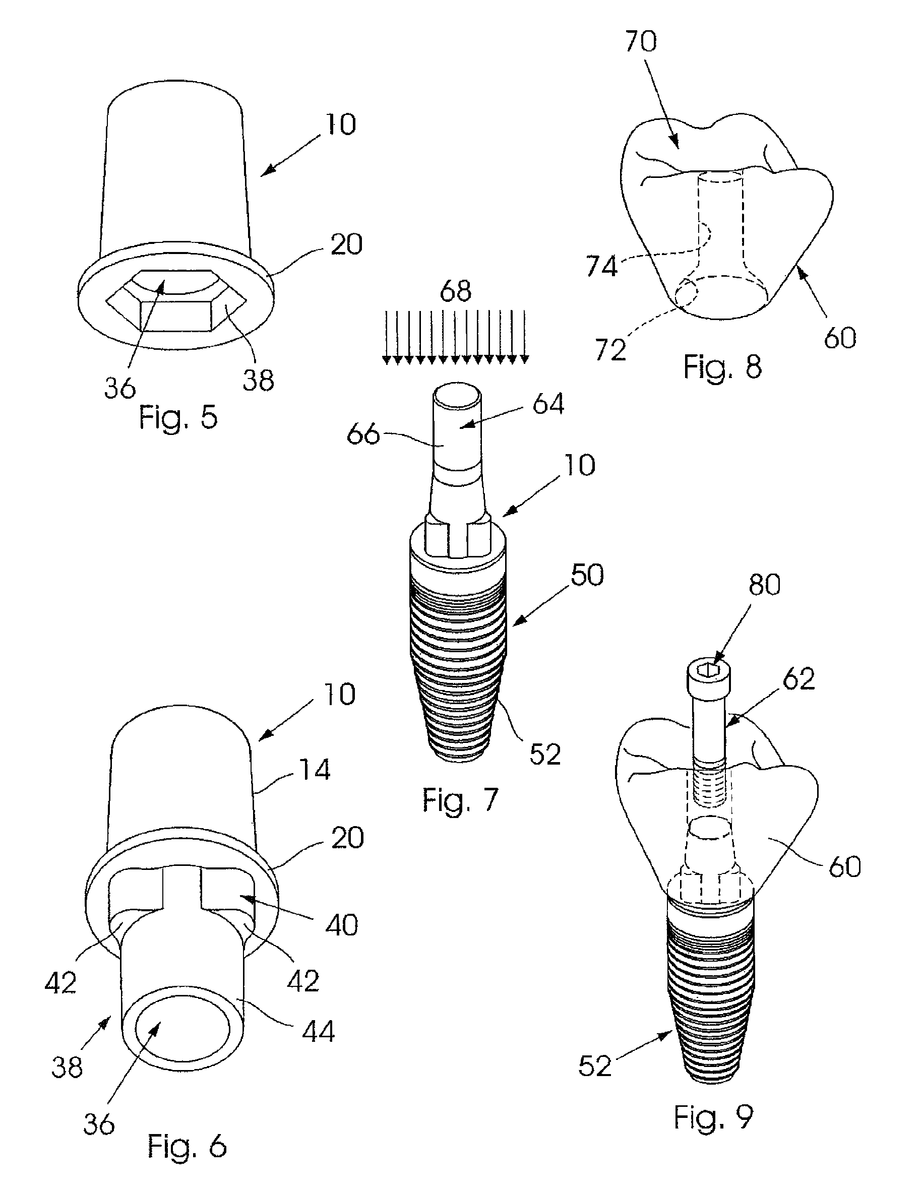 Dental implant adaptor