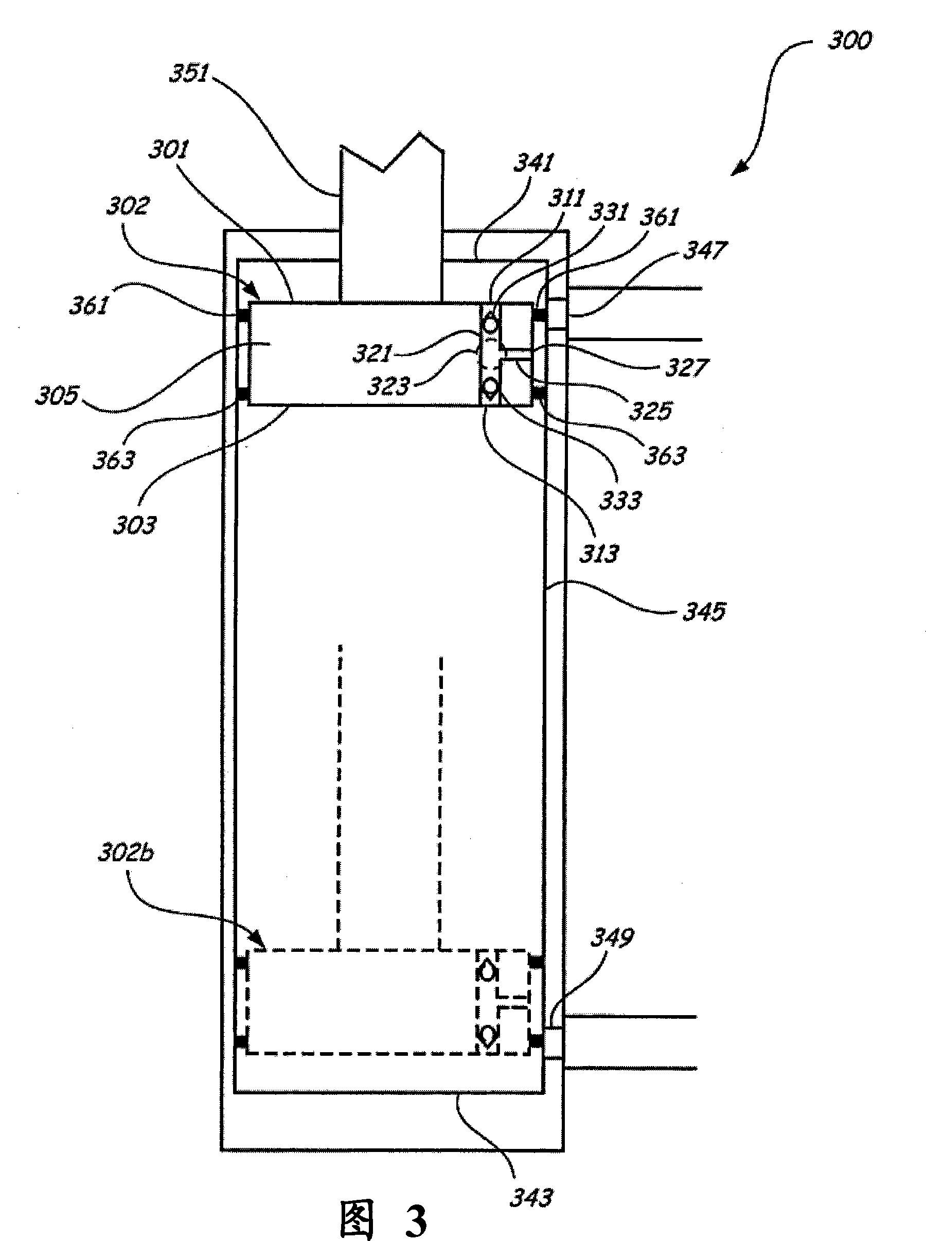 Passively rephasing piston