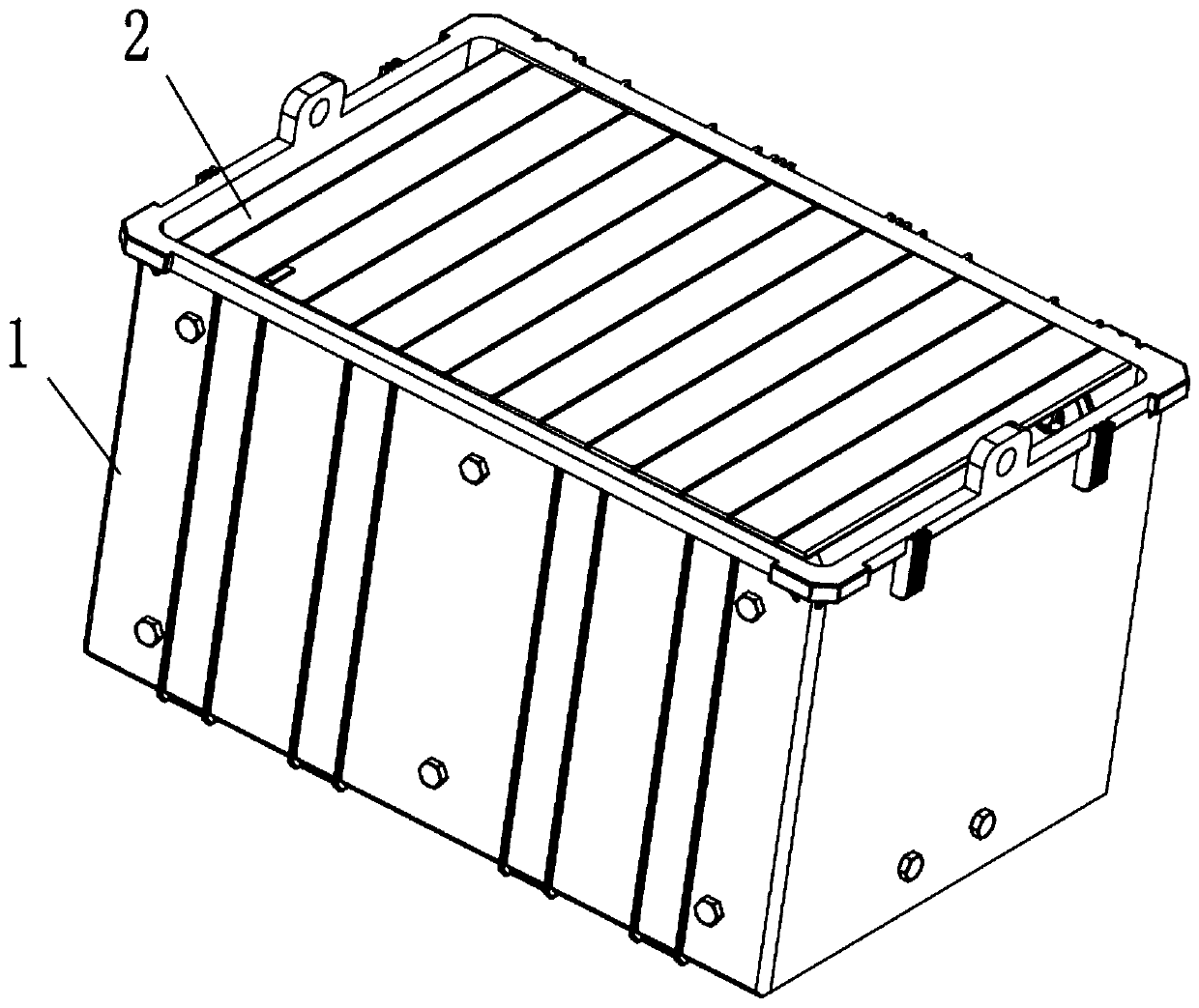 Box with automatic door