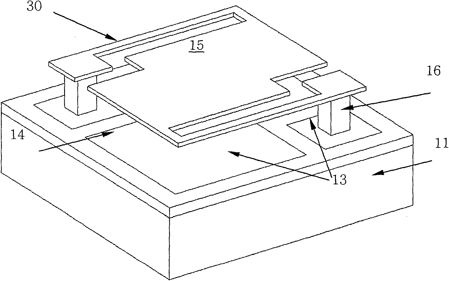 Infrared detector with micro-bridge structure and manufacturing method thereof