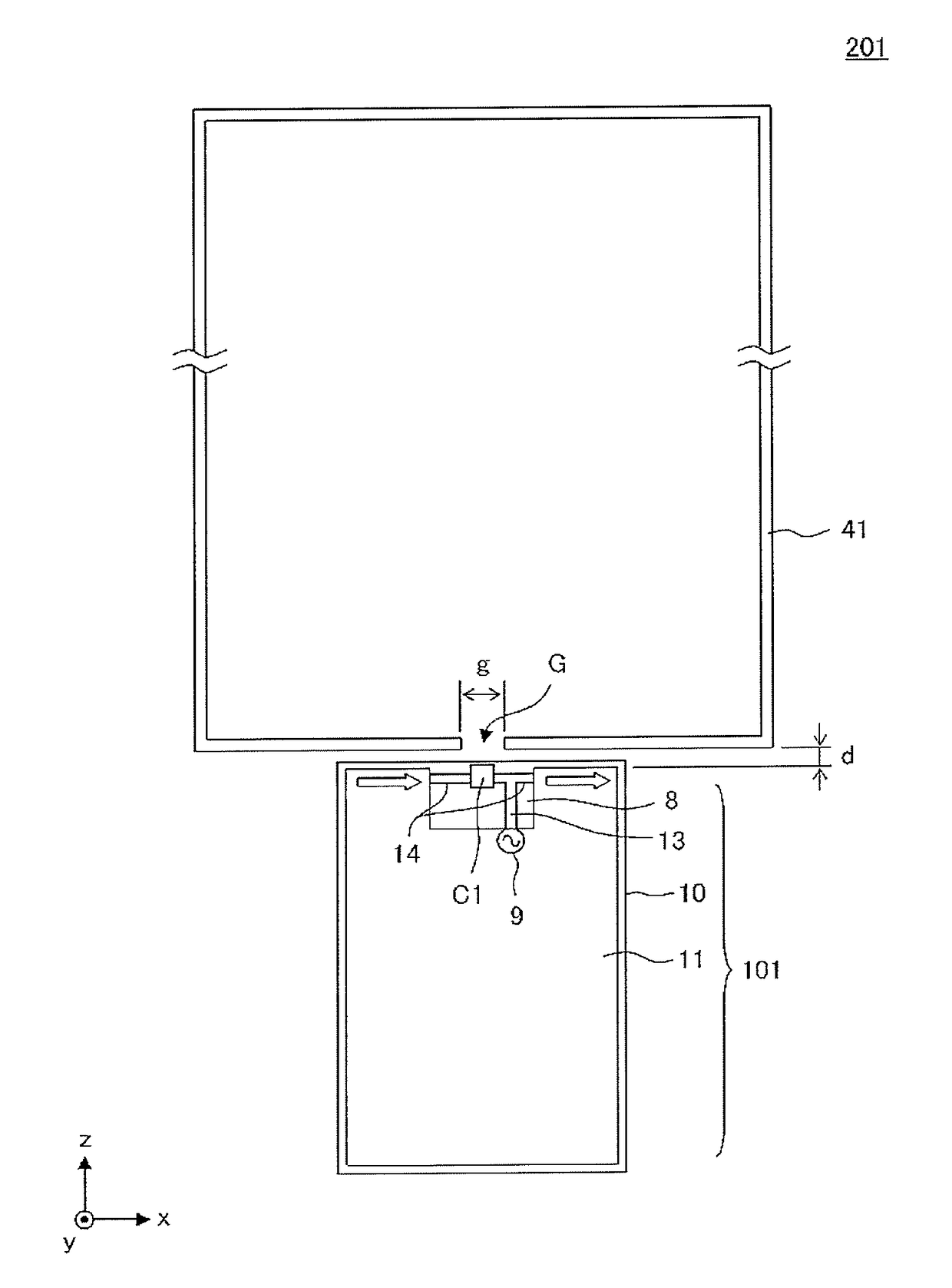 Antenna device and electronic apparatus