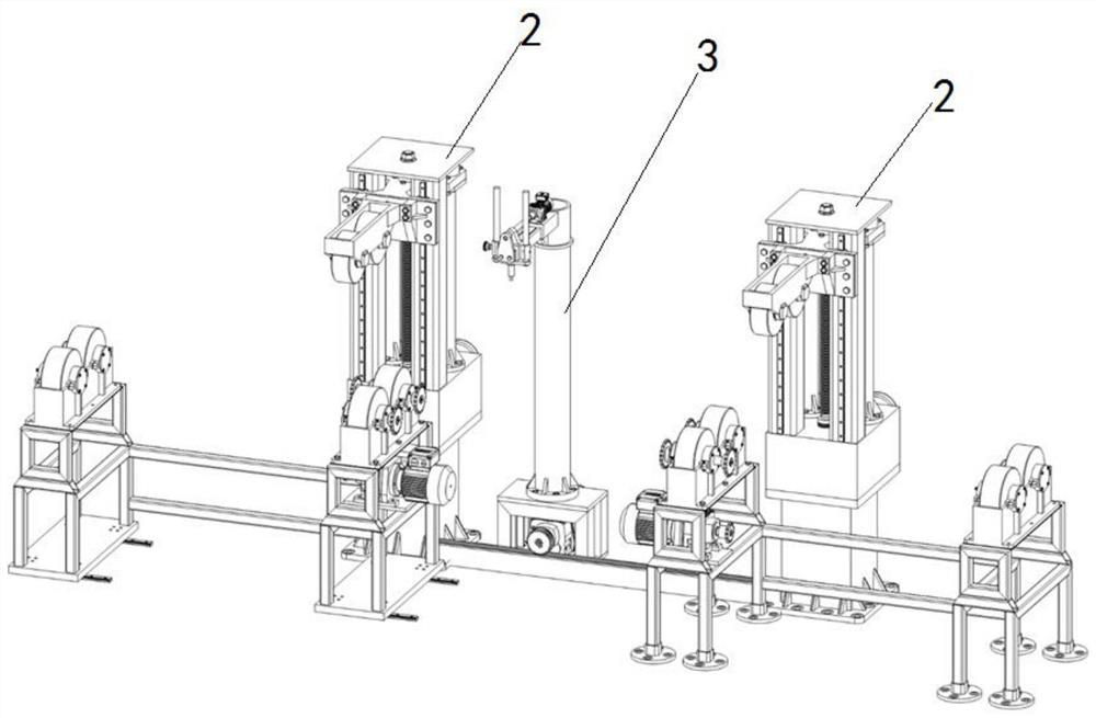 Automatic circular-pipe welding device