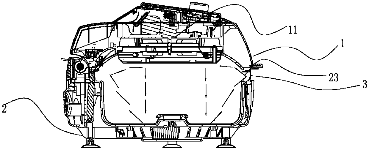 A multifunctional clamshell air fryer