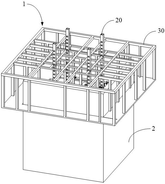 Climbing formwork device and construction method thereof