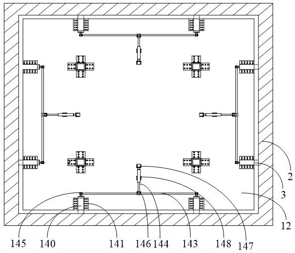 Climbing formwork device and construction method thereof