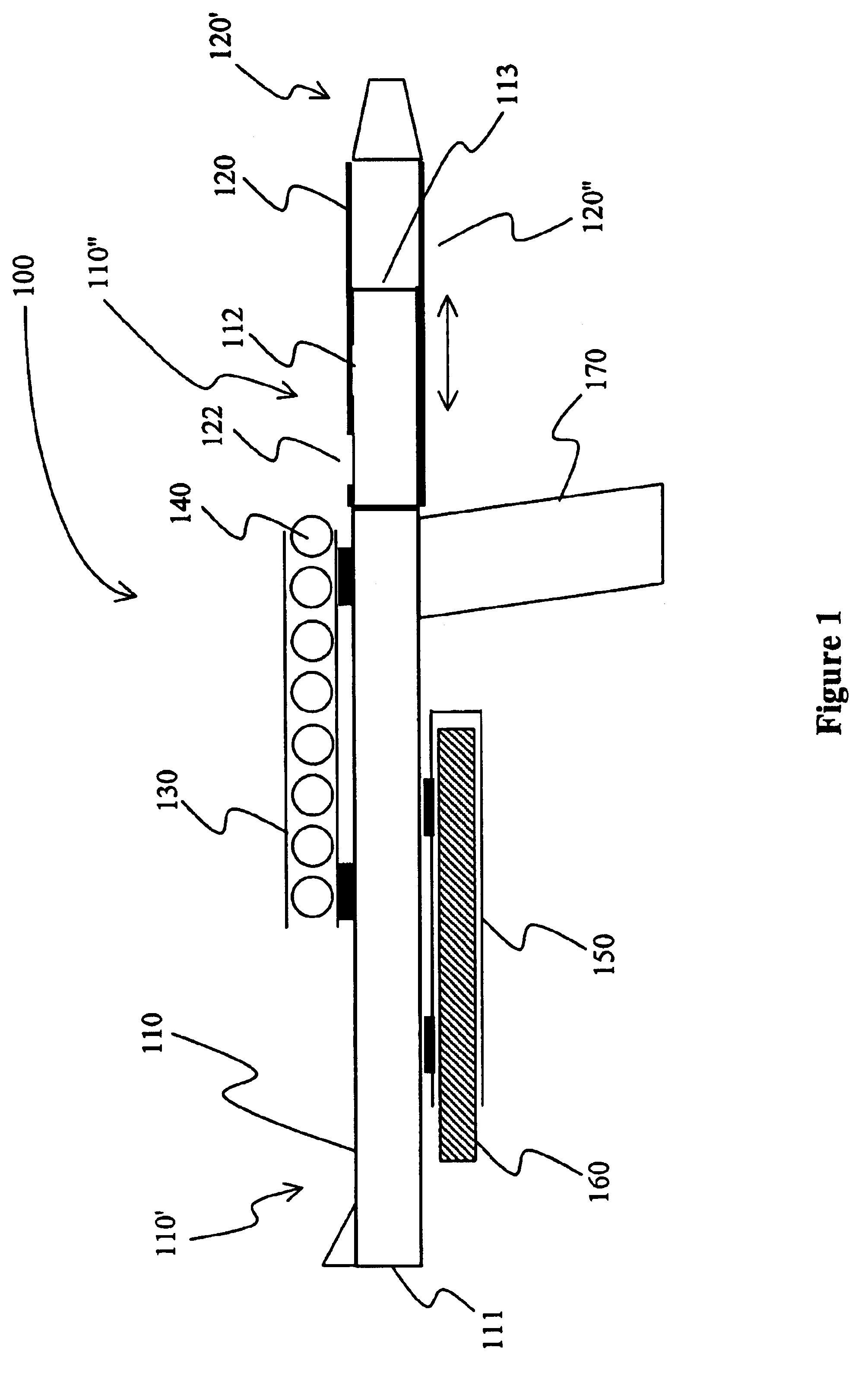 Air propelled water wad launcher