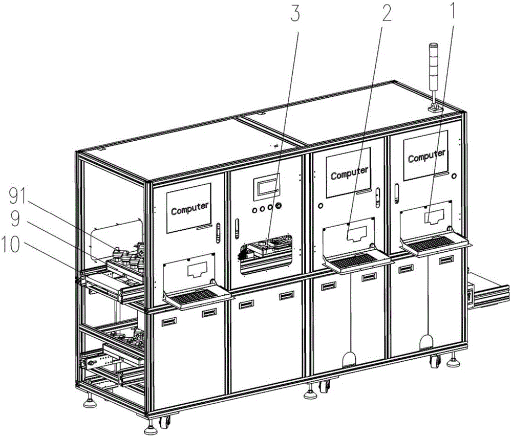 Charger automatic testing production device