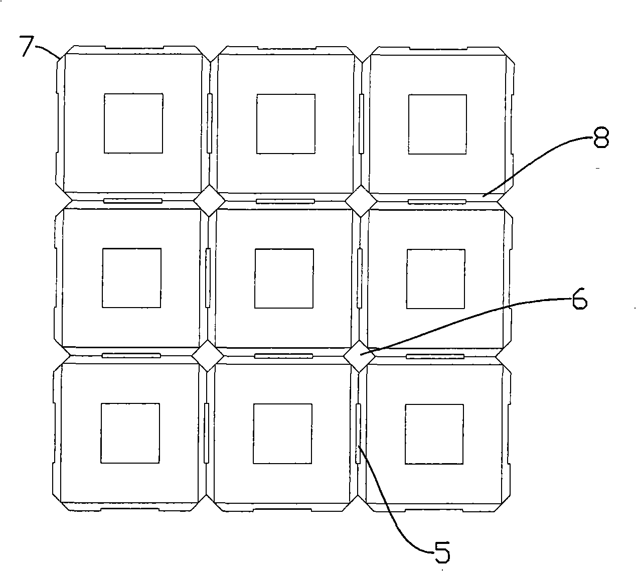 Fast water-permeable brick for stopping pad and laying method