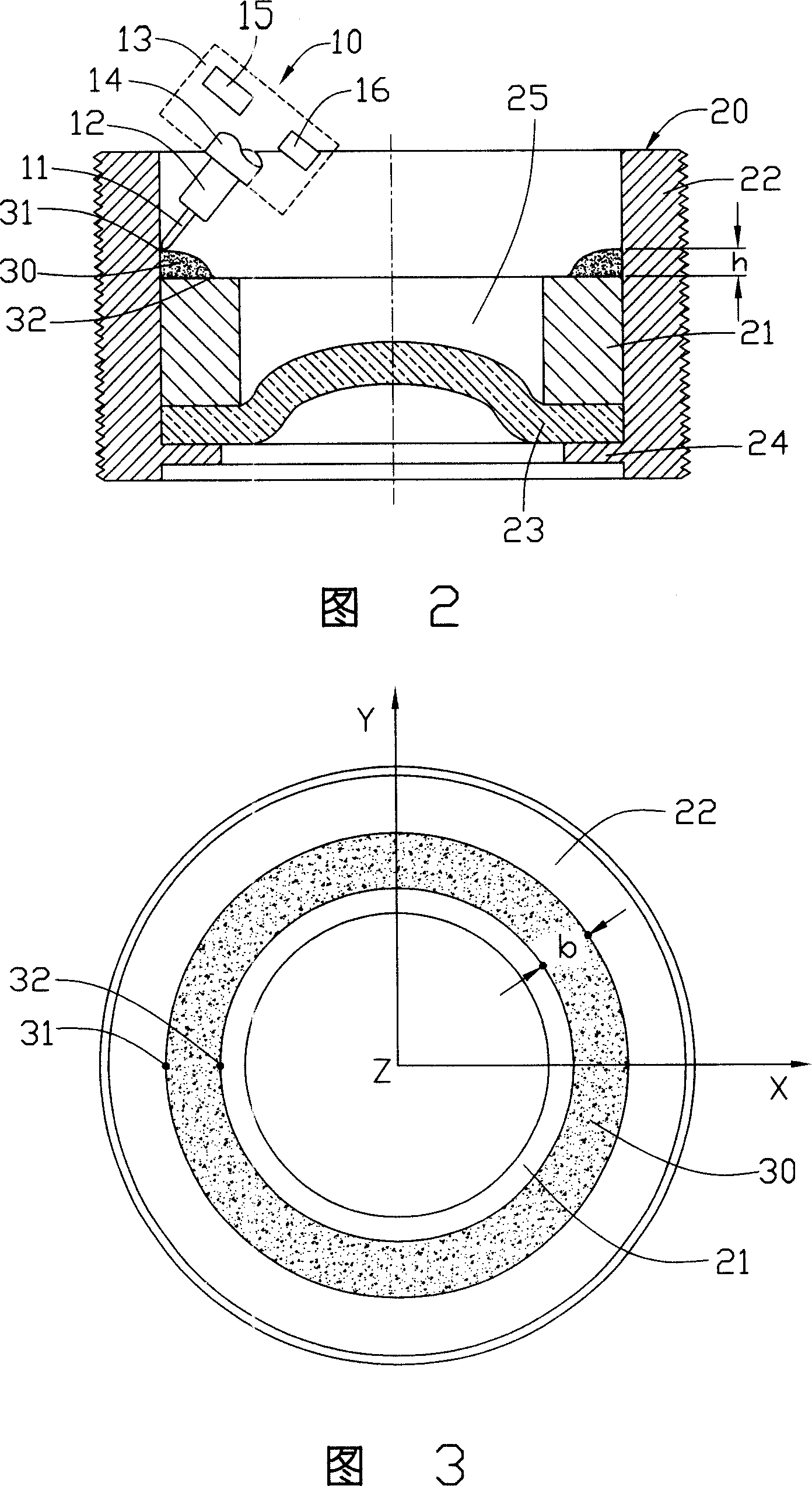 Method for measuring gluing volume distribution