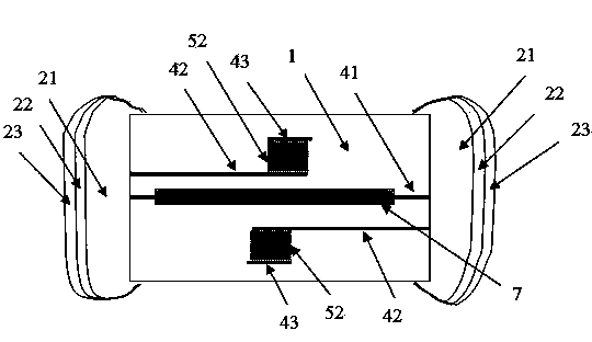 Surface mounting type overvoltage and overcurrent protection device and manufacturing method thereof