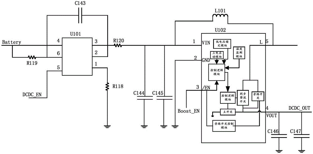 Battery power supply circuit and power source with same