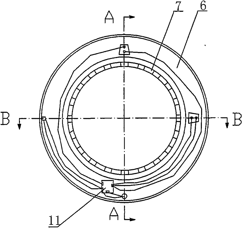 Integrated coupling type intelligent monitoring bearing