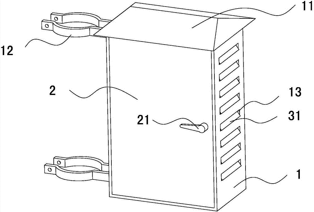 Compensation box for transformer area low voltage reactive power compensation