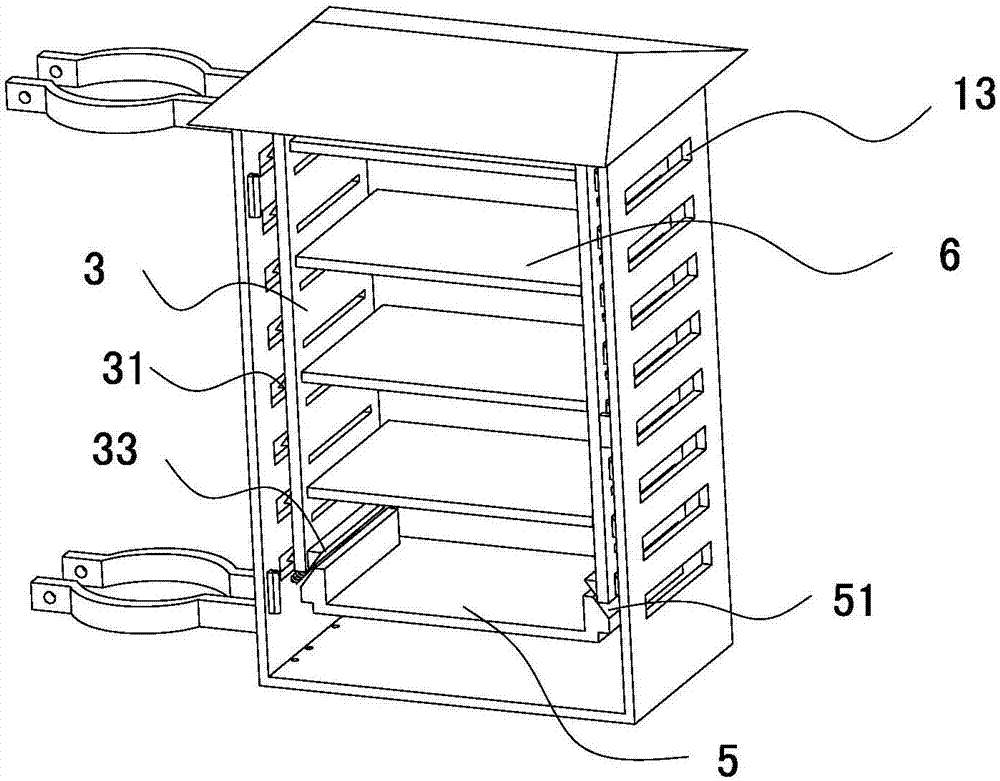 Compensation box for transformer area low voltage reactive power compensation