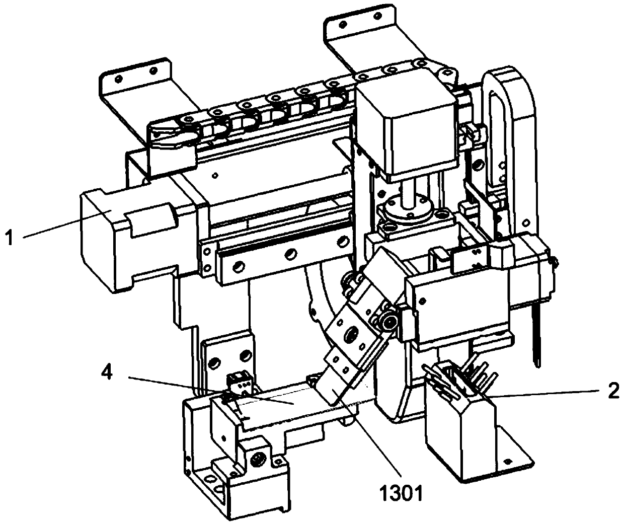 Device for preparing blood smear by using self-adaptive bionic manipulator