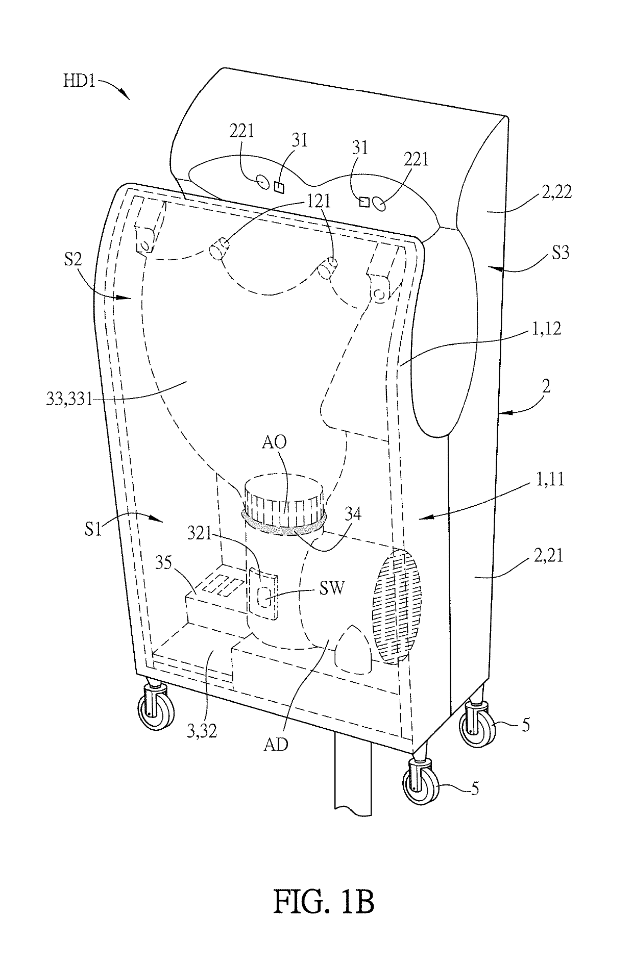 Hand dryer device