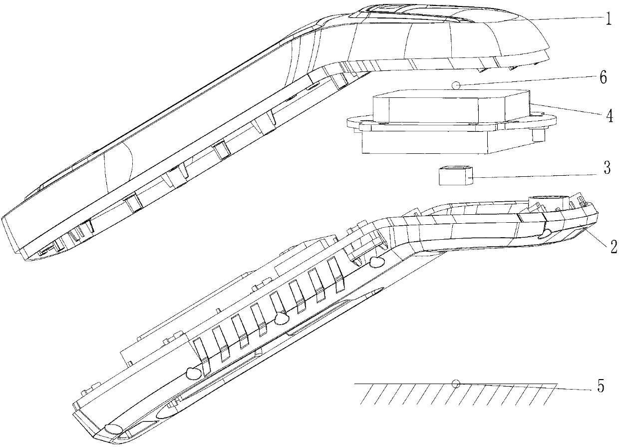 Mobile data terminal and positioning method thereof