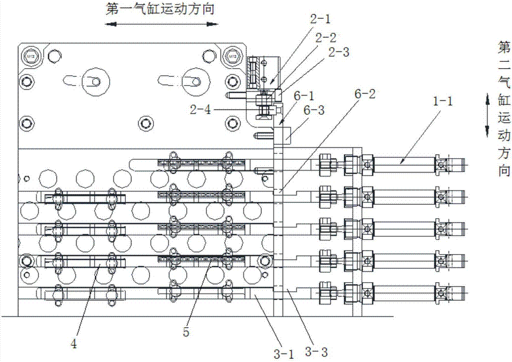 Rapid adjustment structure for conducting longitudinal cutting-apart and embossing molding on air conditioner fin mold