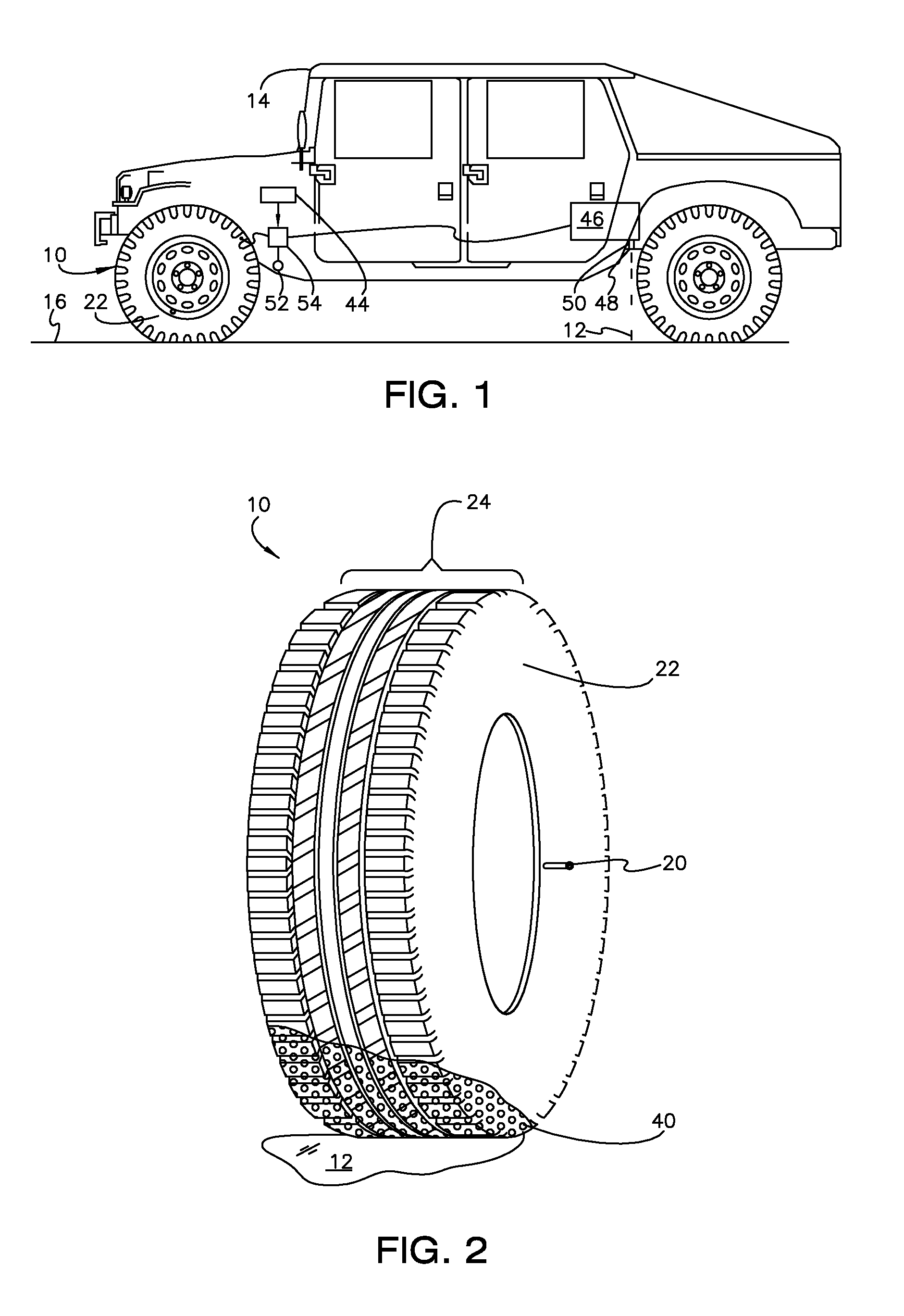 Enhancing tire performance utilizing releasable elements