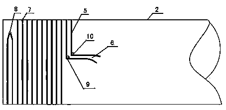 Steel framework enhancement composite pipe material bearing inserting and welding method