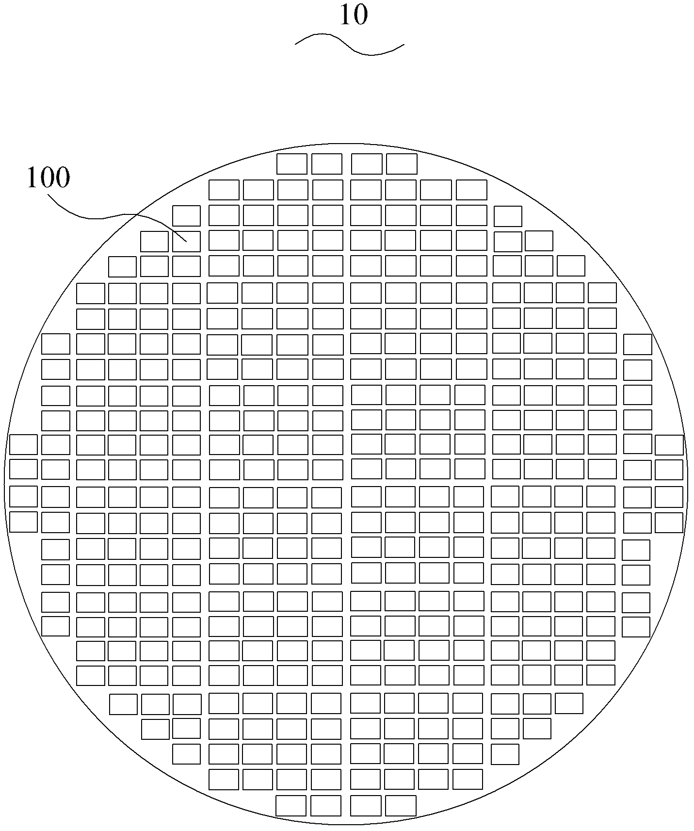 Cylindrical bump packaging structure