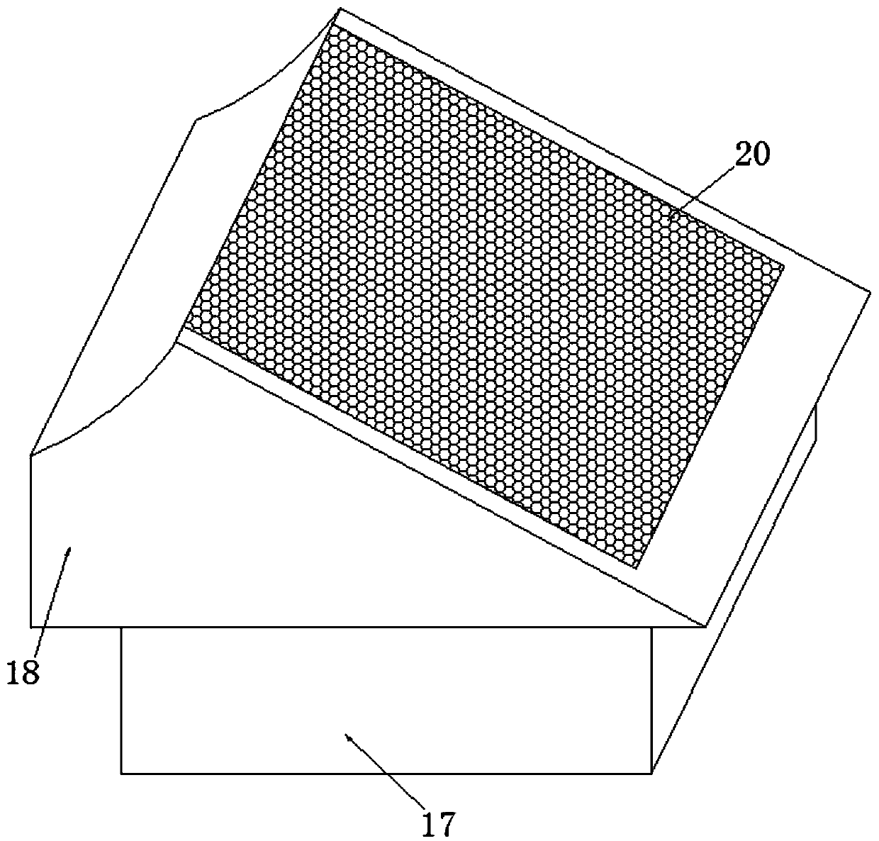 Freeze-dried food uniform dividing-twisting device