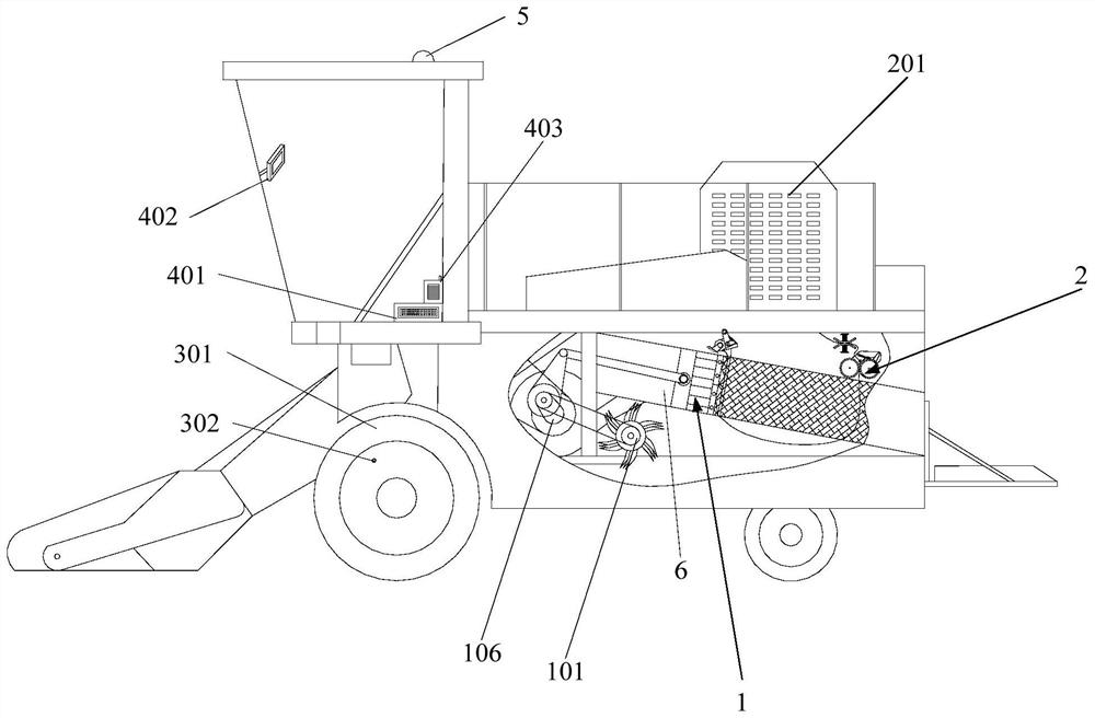 Bundling machine feeding amount monitoring system and bundling machine